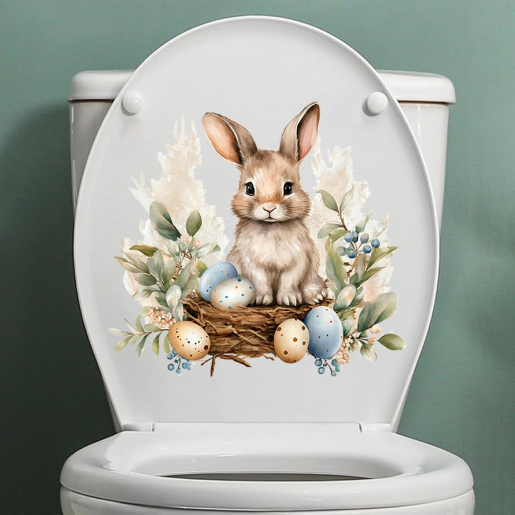 Velikonoční zajíček Samolepky na okno, Dekorace na sváteční párty, Samolepky na zeď, Samolepicí PVC samolepky do ložnice a obývacího pokoje