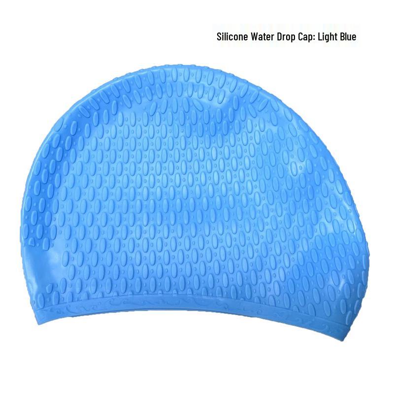 Summer 2025 Silicone Waterproof Swimming Cap with Ear Protection for Adults