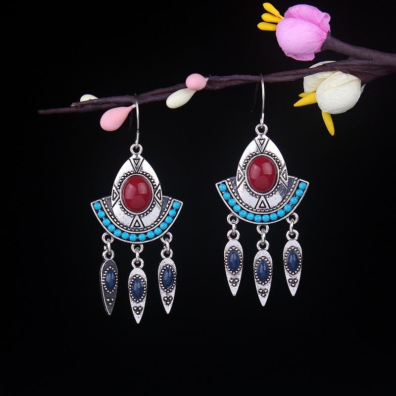 1 Paar Quasten-Ohrringe für Damen, Boho-Schmuck, leicht und elegant