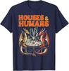 Gaming Houses Humans Funny RPG Parody Gamer Men T-Shirt