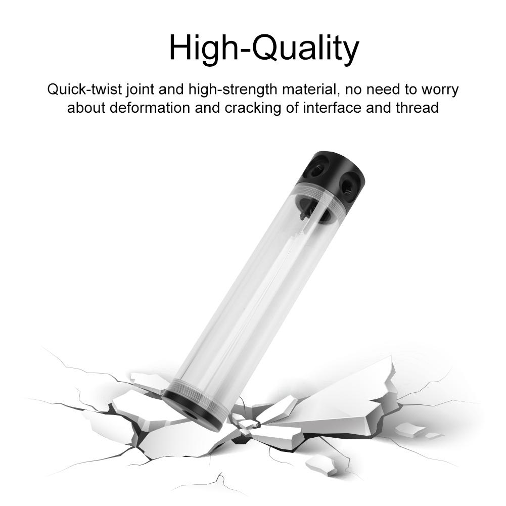 50mm Diameter G1Celsius4 Thread   Extra   Cylinder Water Cooled   for Computer Cooling 190mm