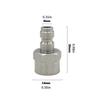 Stainless Steel Carbon Dioxide Inflatable Connector M11 Thread 8mm Quick Connection Adapter Quick Disconnect Accessories