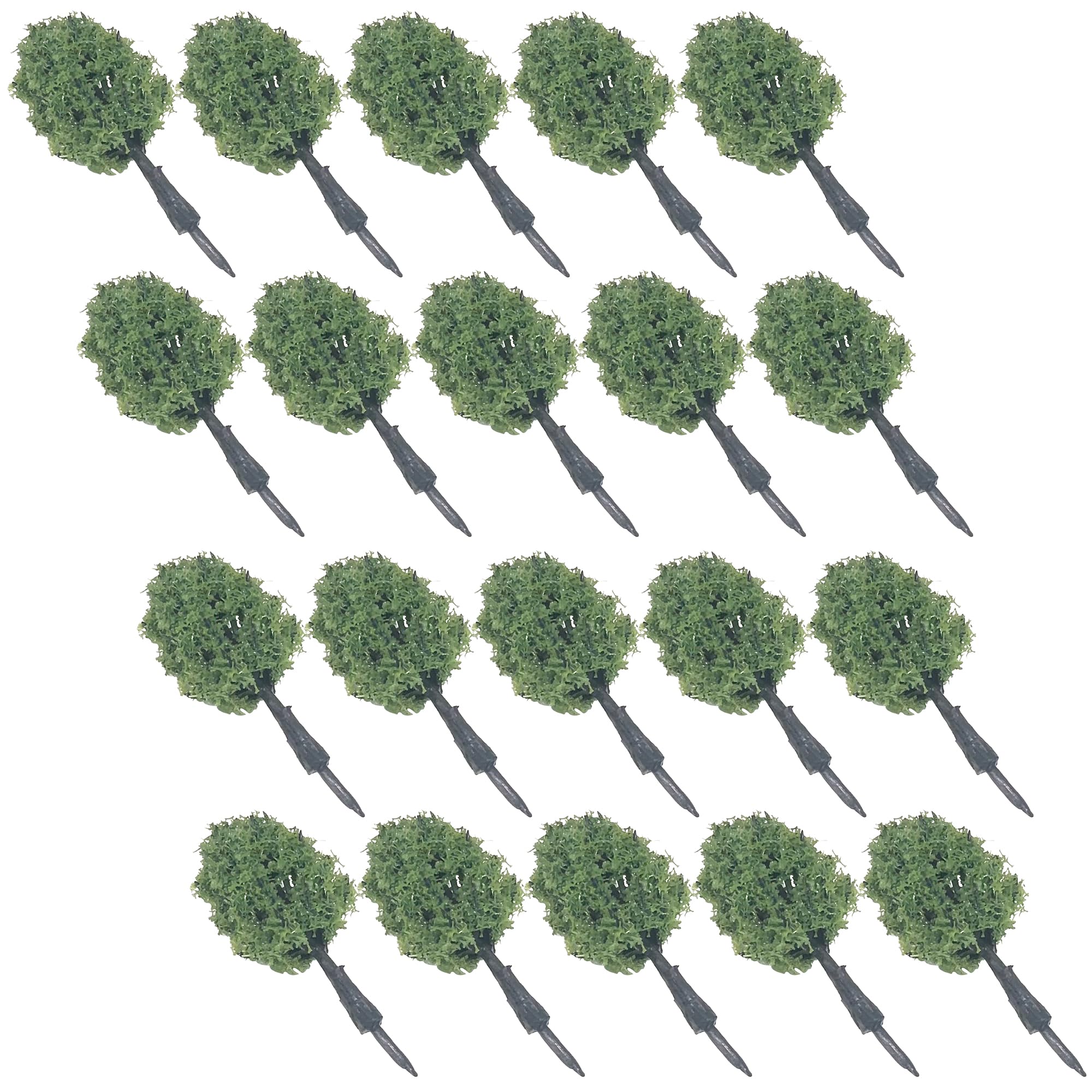 

Audio Fan Model Trees Diorama Railway Model Miniature Garden Tree Section 3cm Set Approx. 20-piece зелёный