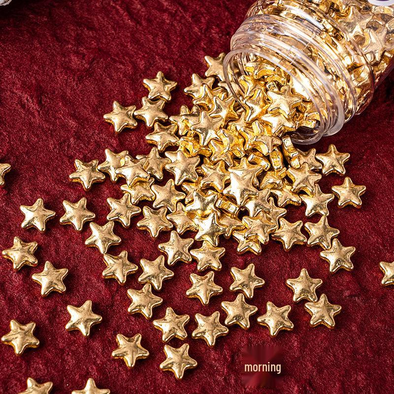 2025 Golden Star Sugar Pearls for Cake and Dessert Decoration