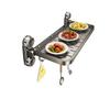 Multifunctional Foldable Suction Kitchen Storage Rack Wall Mount Dish Drying Storage Holder, No Drill Organizer for Plates