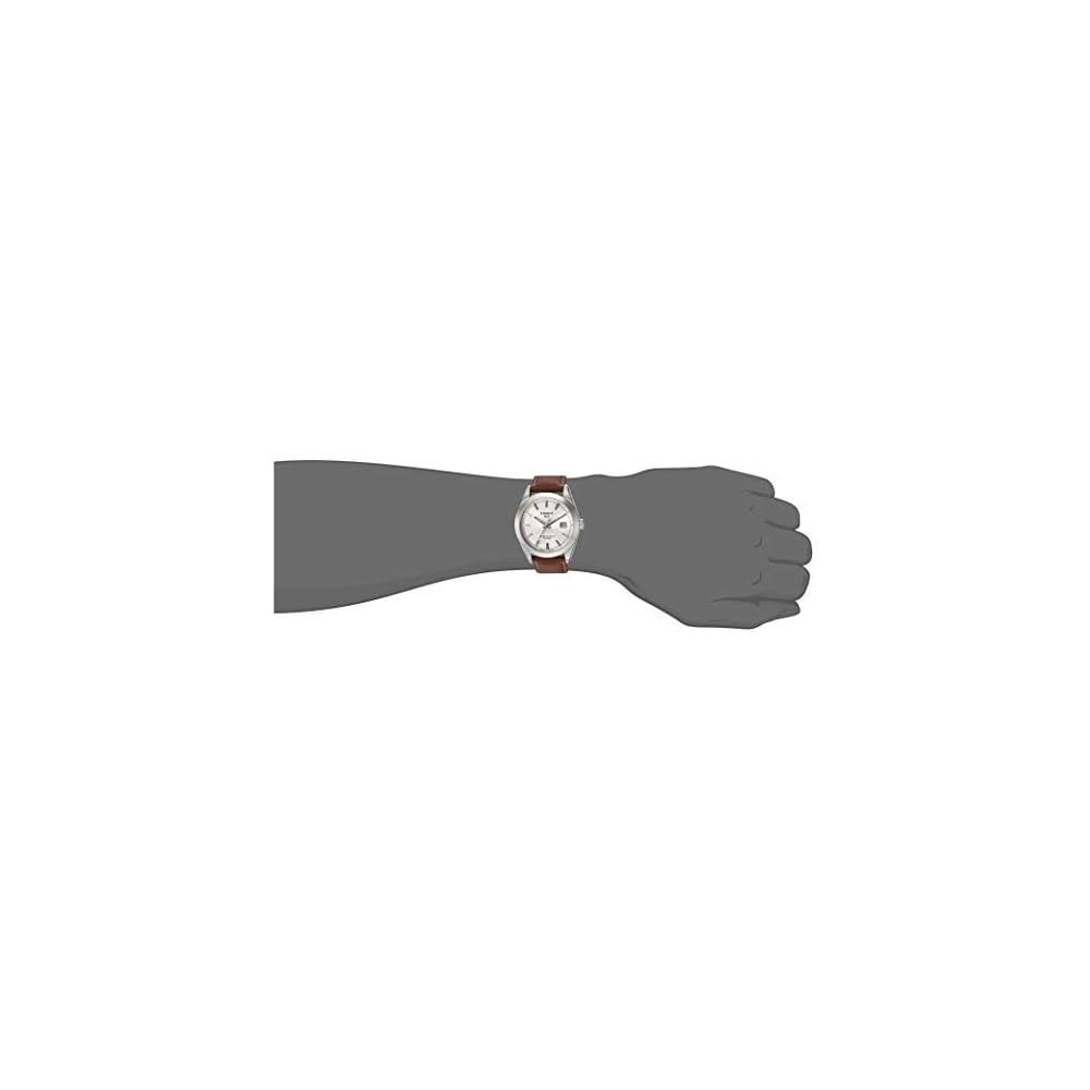 Tissot Gentleman Automatic Powermatic 80 Silicium Leather Strap Men's Watch Silver Dial