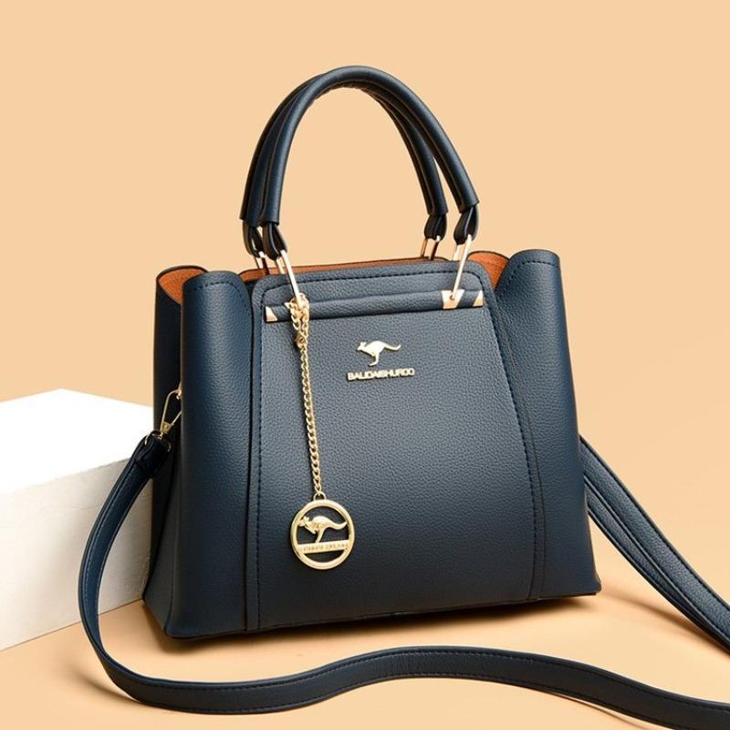 

Роскошные сумки, женские сумки, дизайнерские 3-слойные сумки через плечо, женская сумка-мессенджер большой вместимости для покупок China синий