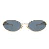 Luxury Brand Y2K Oval Frame Sunglasses Women for Men Vintage Sun Glasses Luxury Brand UV400 Punk Popular Metal Eyeglasses