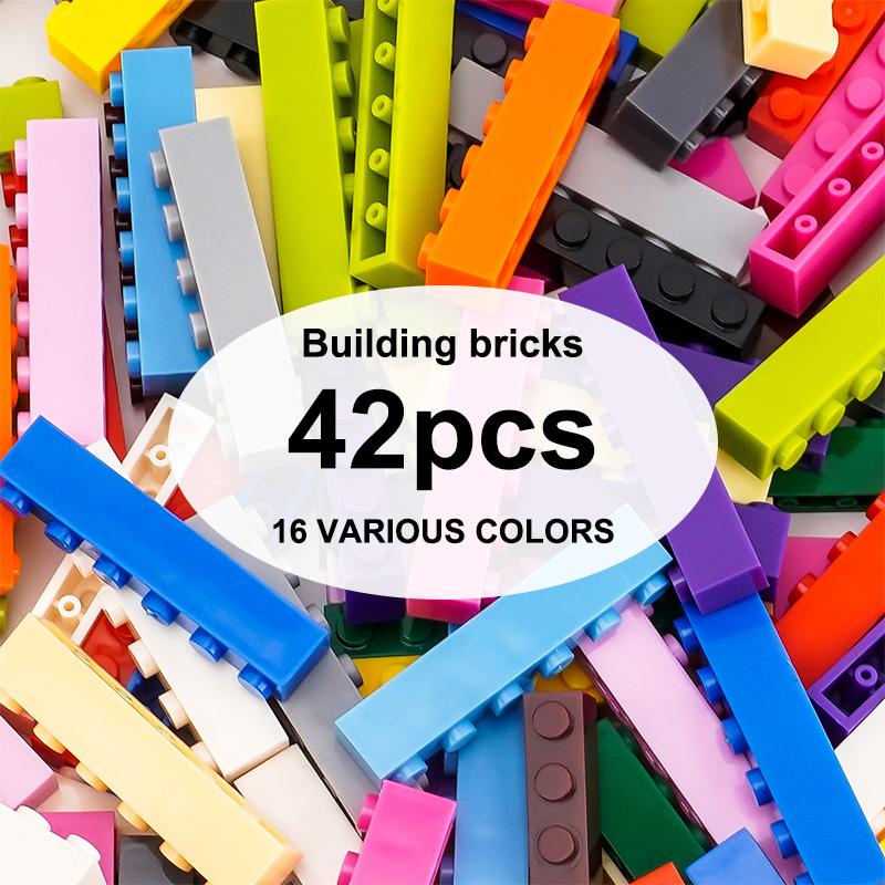 100g1x6high brickBuilding Blocks Thick FiguresBricks Dots Educational Creative SizeCompatible With Plastic Toys forChildren