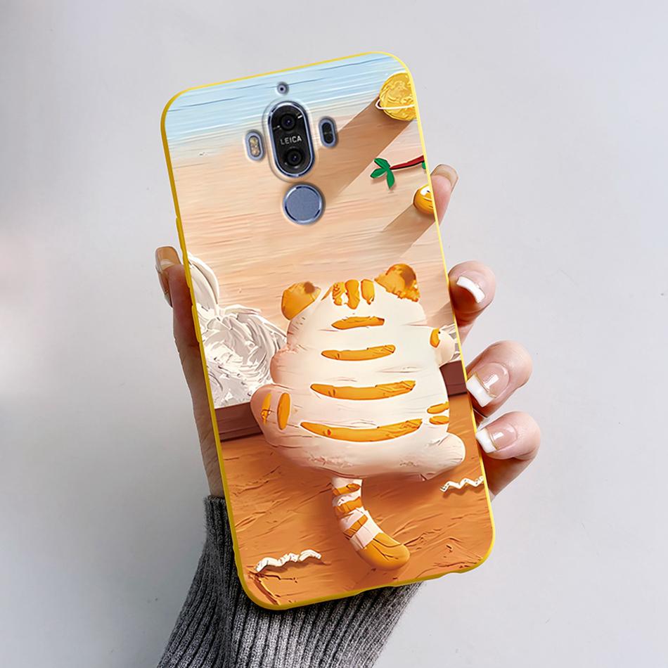 Für Huawei Mate 9 Mate9 MHA-L29 MHA-L09 MHA-AL00 Weiche Hülle Niedlicher Bär Cartoon Frosch Bemaltes TPU Handyhülle Schutzhülle Funda
