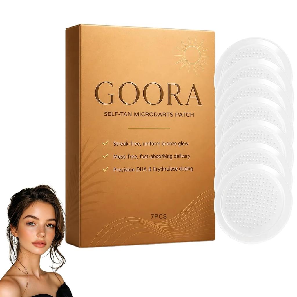 Patch Auto-bronzant à Micro-aiguilles pour un Bronzage Uniforme Sans Salissure Absorption Rapide Livraison avec Dosage Précis de DHA et d'Érythrulose 7 PIÈCES