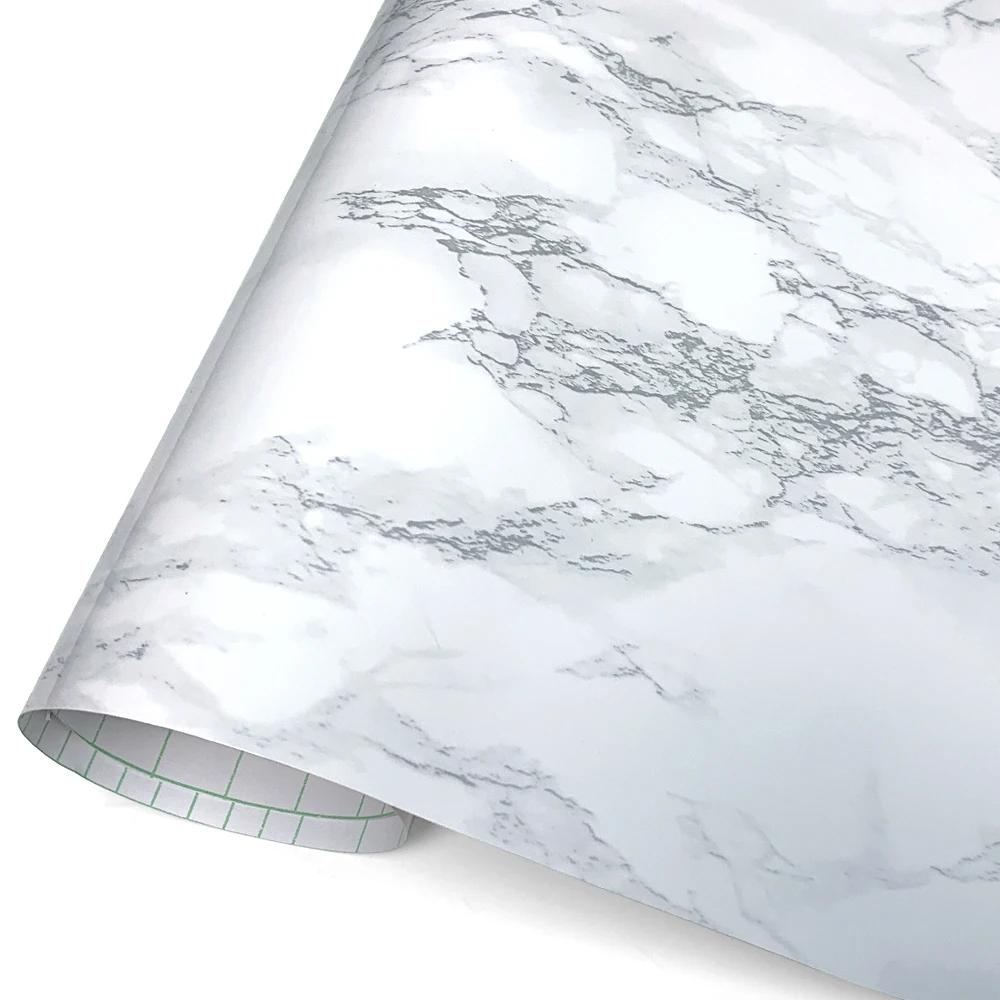 PVC Waterproof Self-adhesive Vinyl Floor Self Adhesive Wallpaper for Wall Border Marble Pattern Thick Modern Imitation Stickers