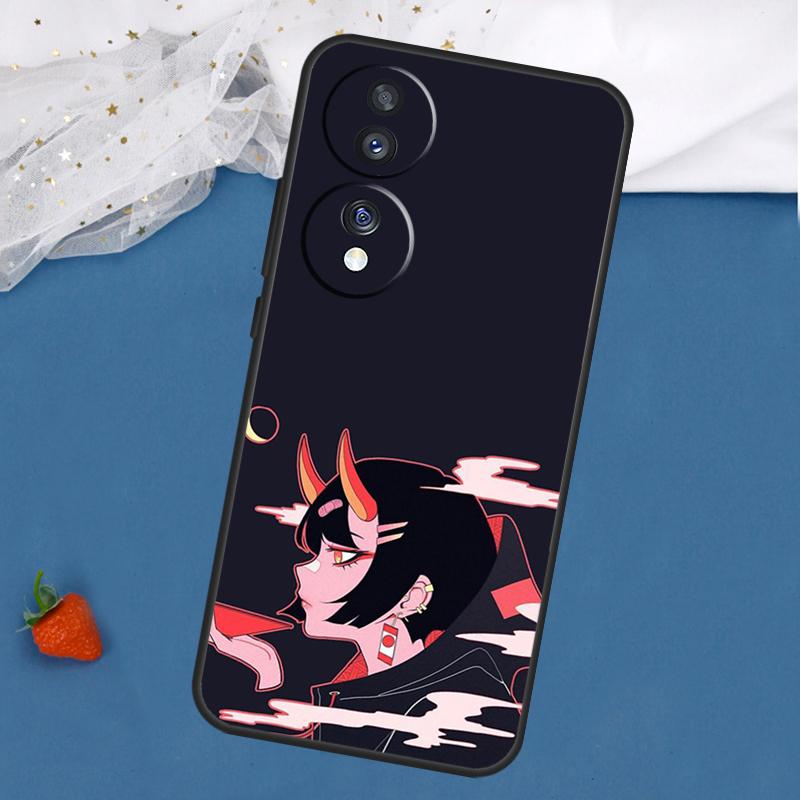 

Чехол в японском стиле с аниме-девушкой для Huawei P20 Pro P50 P40 P30 Lite P Smart Z Nova 5T Honor 50 70 X7 X8 X9 Задняя крышка Huawei P20 Lite