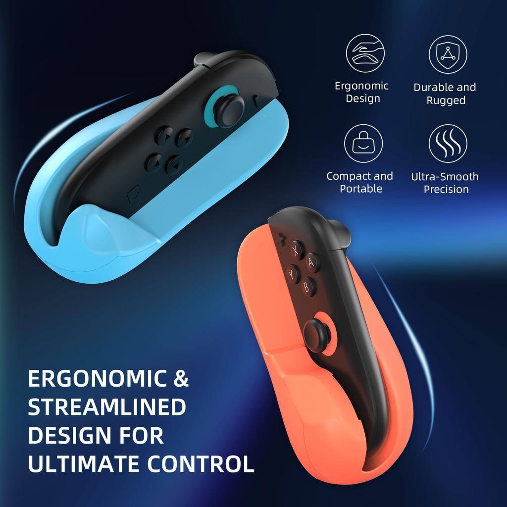 2PCS Gaming Controller Mouse Mini Portable Ergonomic Mice Left+Right Controller Bracket Handle Case For Switch 2 For J-Con