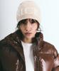 Nigaennikol Cashmere Lettering Jaquard Beanie_Light Beige