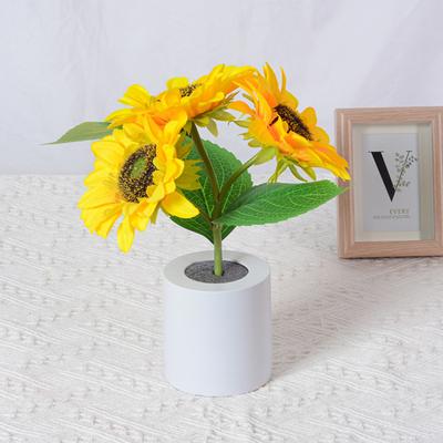 Sunflower LED Nightlight Besides Bedroom Lamp Table Lamp USB Rechargeable Light Kids Gift Home Party for Bedroom