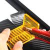 Adesivo de vinil para envoltório de carro, rodo, decalque, filme, raspador de marcas, ferramenta de auxílio para corte de plástico, tonalidade de janela, fabricação de placas com ângulo de 140° 90°