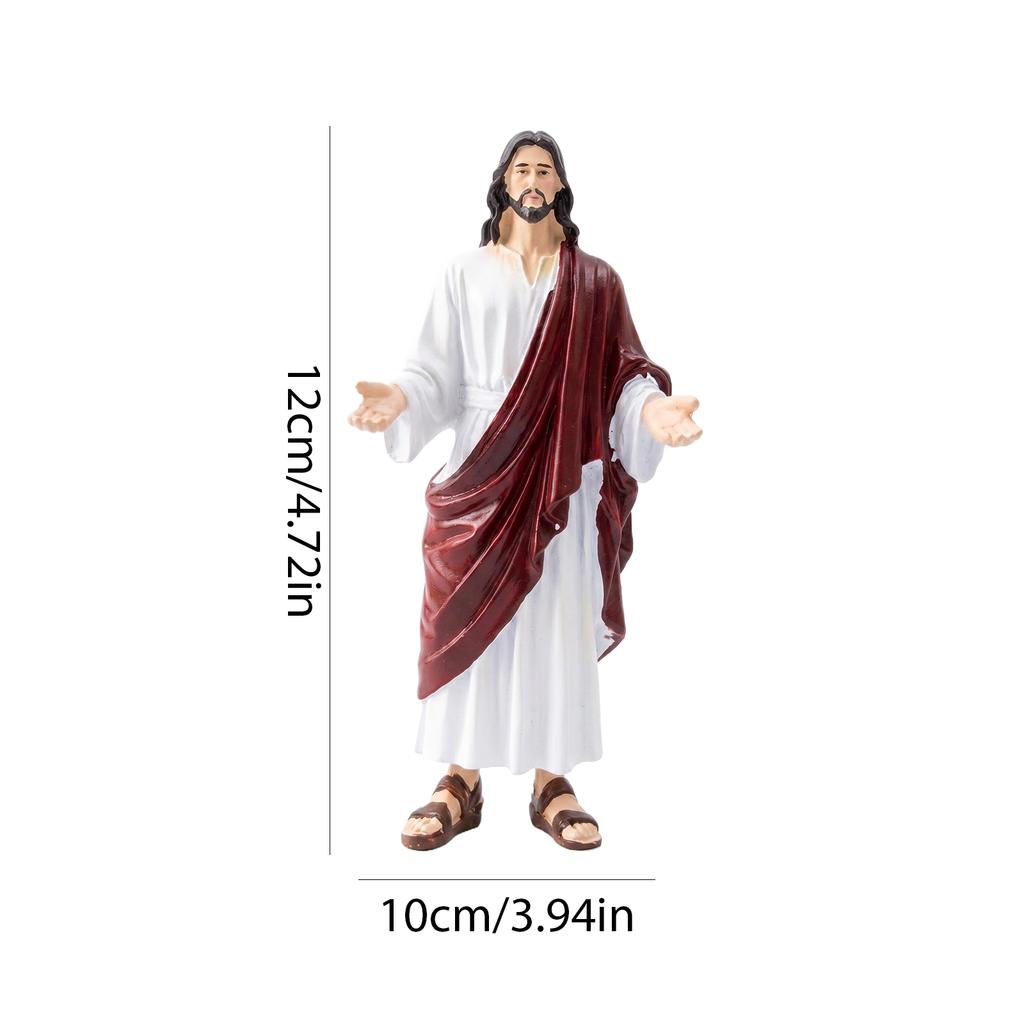 Jesus Open Arms Blessing Statue 1/6 Scale Figure Sacred Heart Jesus Statue for Religious Performance Christmas Party Cosplay