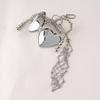 Stainless Steel Lip Balm Bag Key Chain Silver Color Lip Balm Keychain