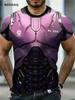 Men's Mecha Armor T-Shirts New Summer Oversized Short Sleeve 3D Print Street Fashion Male Tee 6XL Big Size O-Neck Casual Tops