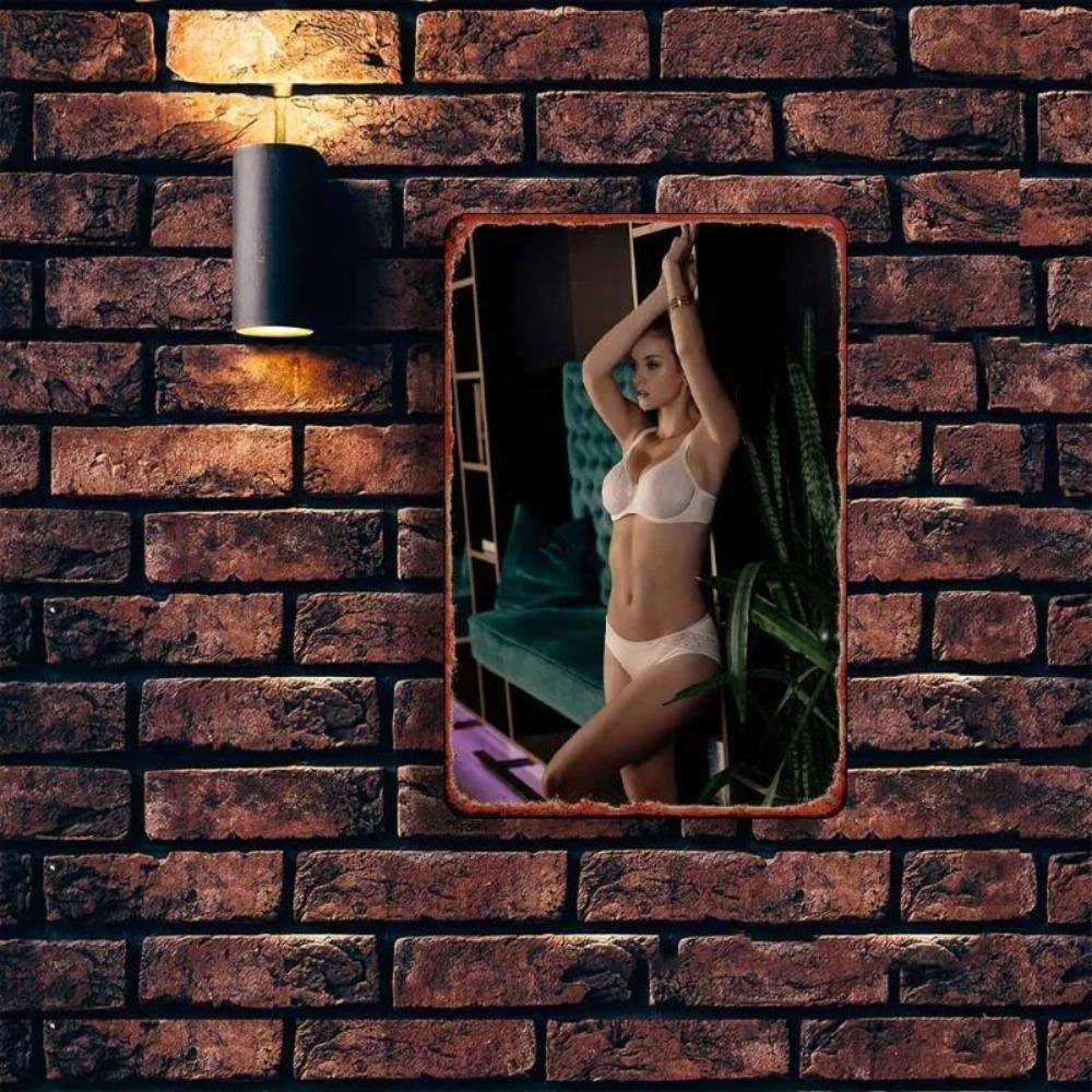 Retro Metallgemälde, Möbel, Wohnzimmerdekoration 20x30cm