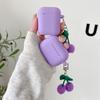 Violet Plush Cherry for AirPods Pro1 Generation Protective Case 1 Generation Pro1 Apple Bluetooth Headset Case