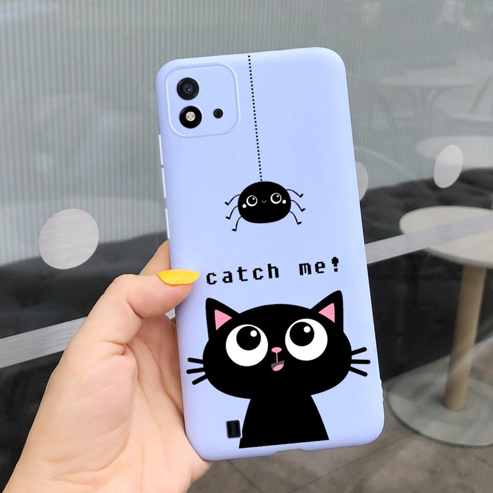 Candy Phone Case For Realme C11 2021 Case 6.52" Cartoon Child Girl Back Cover Shell For Oppo Realme C11 C 11 RMX3231 Silicone