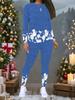 Contrast color ripple print women's yoga suit, autumn new fashion suit, suitable for daily yoga activities