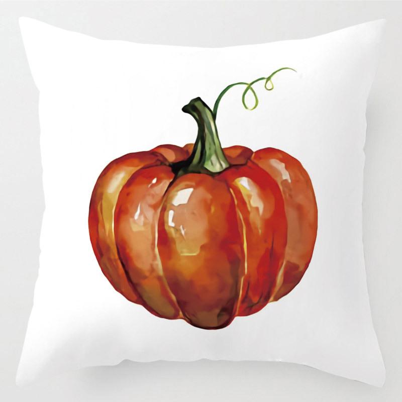 Thanksgiving Pillow Cover, Linen Peach Skin Cushion Cover, Home Sofa Cover, Cushion Waist Pillow, Linen Pillow