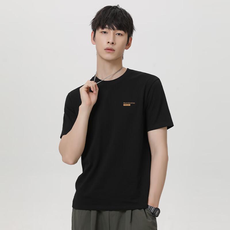 Mark Fairwhale Men's Spring/Summer Round Neck Pure Cotton T-Shirt
