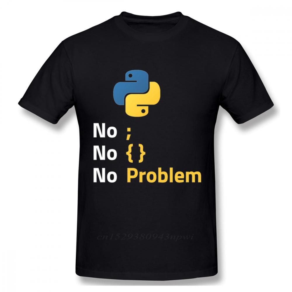 Computer Programming Language Python T Shirt Design For Code Programmer Homme Tee Shirt Crewneck Camiseta