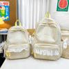 Schoolbag Japanese Plaid Backpack Female Student Schoolbag Junior High School High School Large Capacity Lightweight Girl Wind Backpack Cute Ins