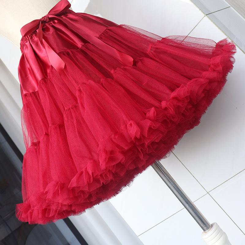 

Tousled skirt adult cloud show with mesh skirt inside to support glacier blue 40cm бордовый