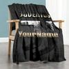 Juventus Customize Text Blanket Multi-purpose Personalized Blanket Warmthful Decor Great for Sofa Nap Office Chair Bed Four Seasons Multipurpose