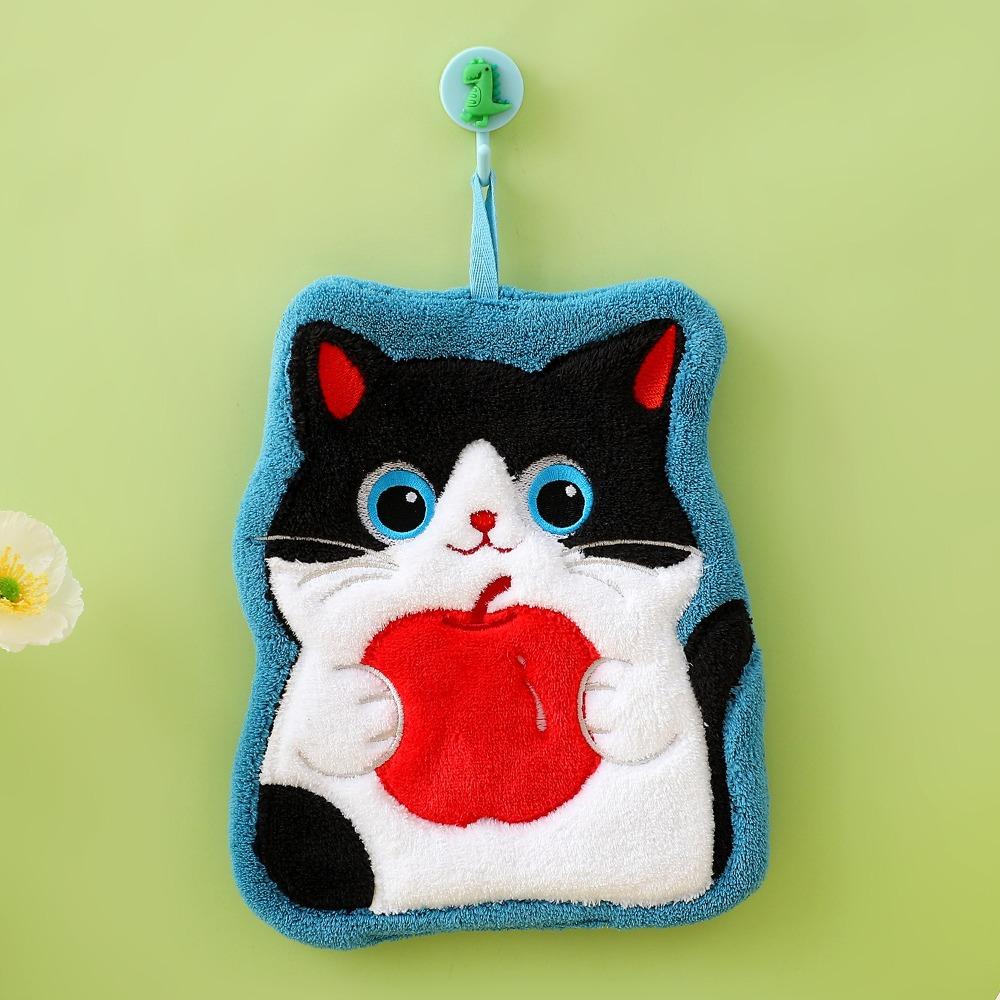 Coral Fleece Hand Towel Soft Washcloth Durable Bathroom Kerchief