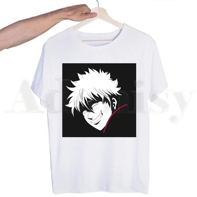 Gintama Anime Sakata Gintoki Kagura Tshirts Men Fashion Summer T-shirts Tshirt Top Tees Streetwear Harajuku Funny