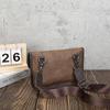 Bolso bandolera de un solo hombro para hombre, bolso urbano sencillo con cabeza de tigre, bolso de Color Retro para hombre, bolso pequeño de cuero