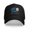 Miami Retro Beach Sandwich Hats Unisex Women RetroBaseball Cap Hat Breathable Snapback Caps Cap High Quality Cap