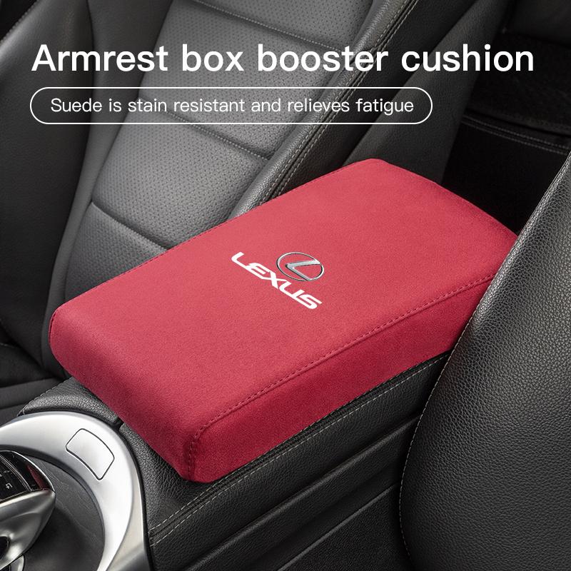 2026 Hot Interior Stickers Car Armrest Box Heighten Pad Suede Arm Rest Cushion For Lexus RX330 IS250 Ct200h ES300h RX350 IS300h