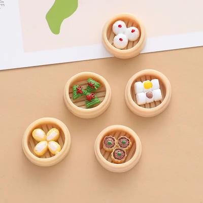 5pcs of Simulated Hong Kong Style Morning Tea Refrigerator Magnets Can Be Used for Home, Whiteboard, and Office Decoration