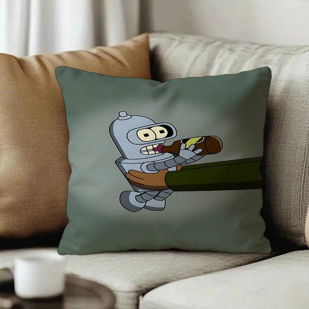 Anime Movie Bender Ffuturama Personalized Pillow Cover Kids Bedroom Wild Party Decor Pillowcase kid Birthday shower Gift