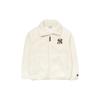 MLB Velvet Jackets Unisex Ivory White Lapel Thickened 3AJPF3016-50IVS