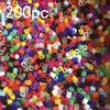 200 Adet 3mm Plastik Kuş Bacak Halkaları, Papağan Finch Kanarya Gouldian için Renkli Kapalı Ayak Bantları, Kuş Kimlik Halkaları