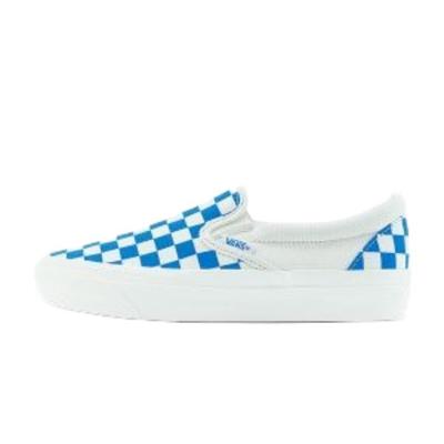 Mte Slip-On Reissue Checkerboard Slip-On Low Top Canvas Shoes Unisex Sneakers Blue White VN000CWA0H7