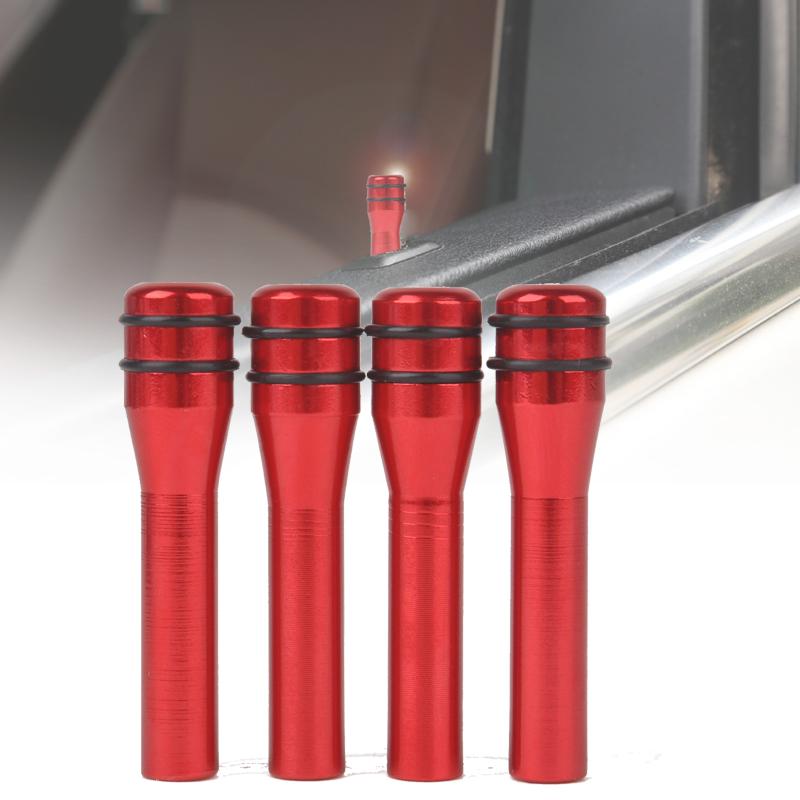 

PDTO 4шт Универсальный алюминиевый сплав автомобиль Внутренний дверной замок Штифт Ручка Крышка Красный