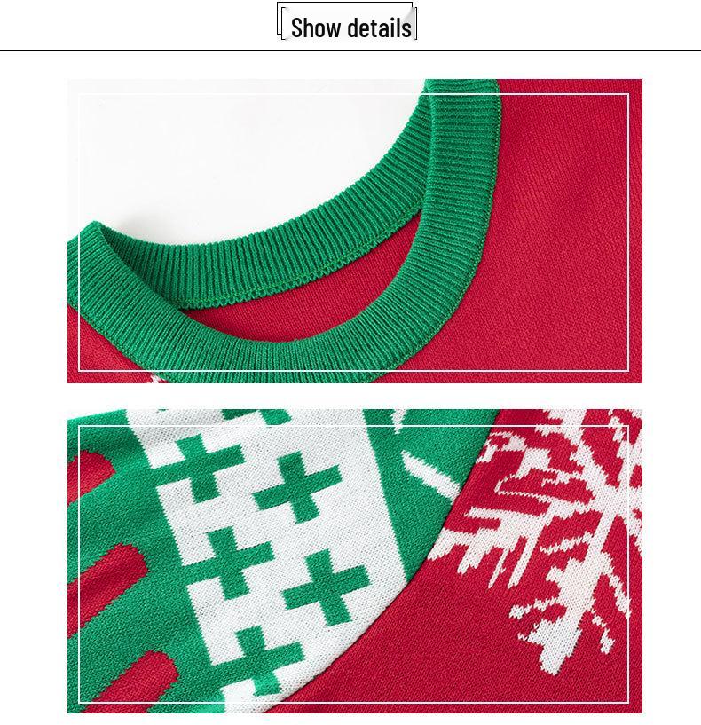 European and American 2026 Custom Christmas Jacquard Sweater for Men and Women - Personalize with Your Own Pictures