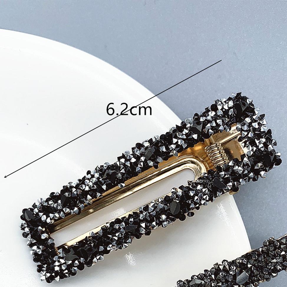 Rhinestone Hair Clip Duckbill Triangle