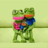Adorable Pepe The Frog Sad Plush Keychain Pendant For Backpacks