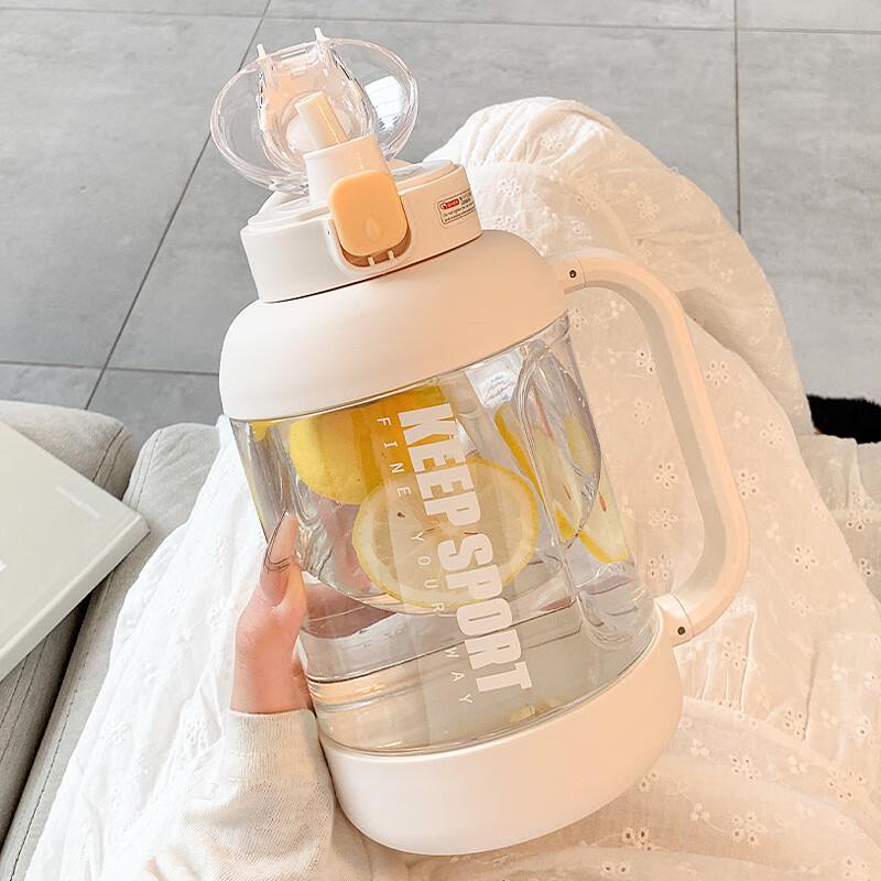 Large Capacity Insulated Water Bottle with Straw