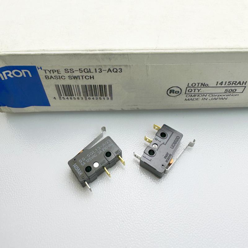 Micro Limit Switch SS-5GL13-AQ3, 3-Pin, 3A Tactile Button